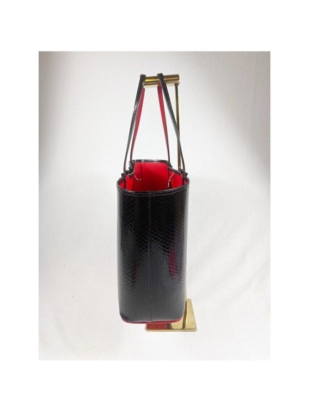 Christian Louboutin Cabata Birdy Patent Tote-Rare & Stunning - Picture 3 of 16